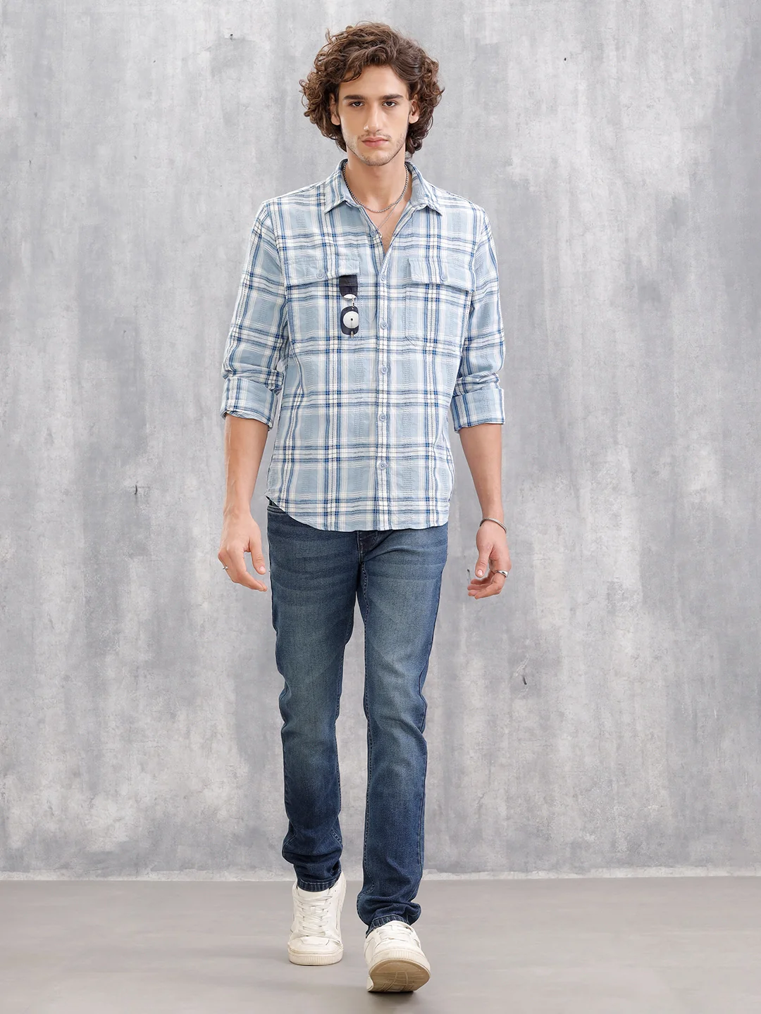 Low Fade Slim Fit Jeans | Blue - Image 2