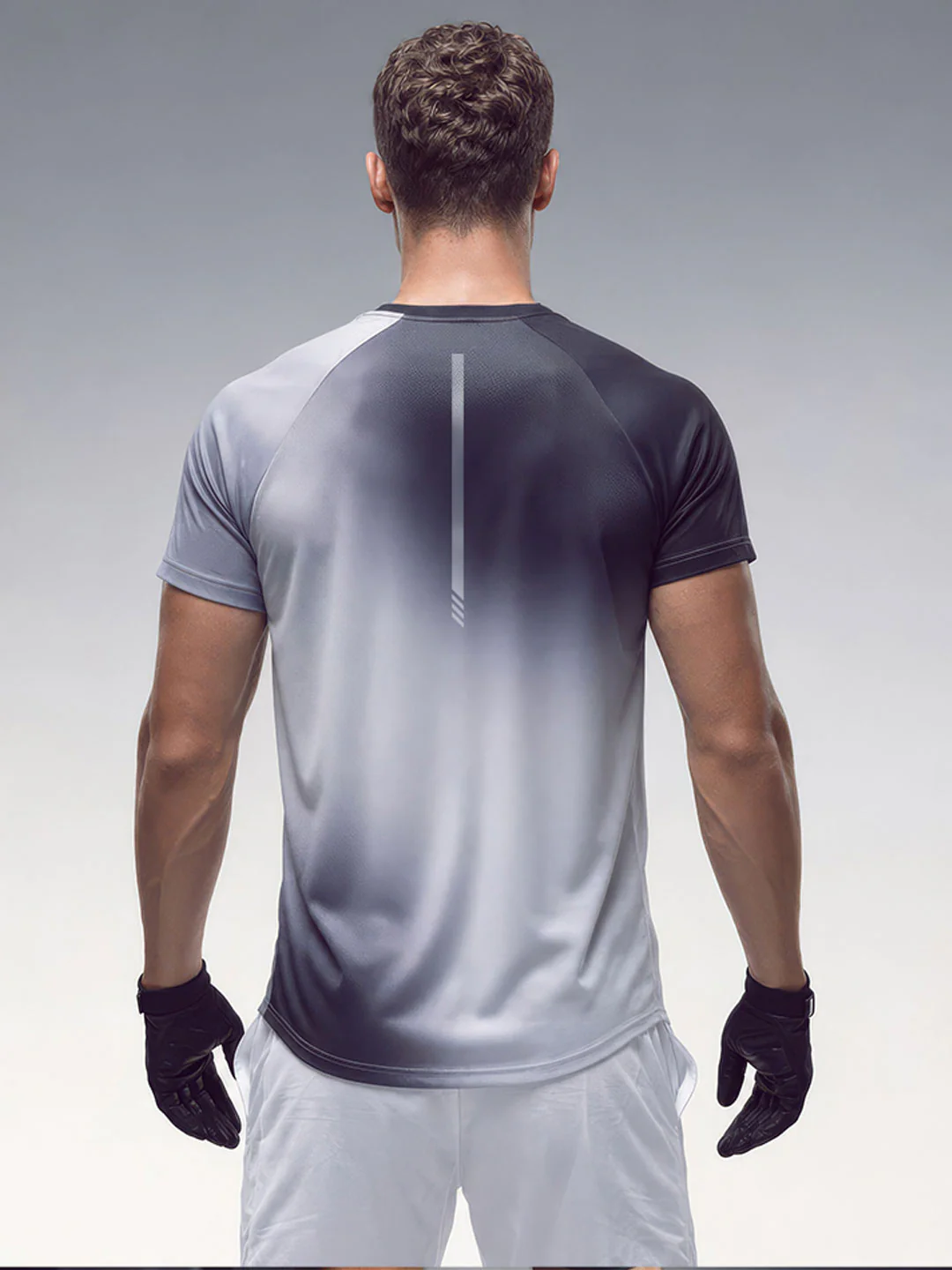 Lunar Rock Gradient Active Tee | Grey - Image 3