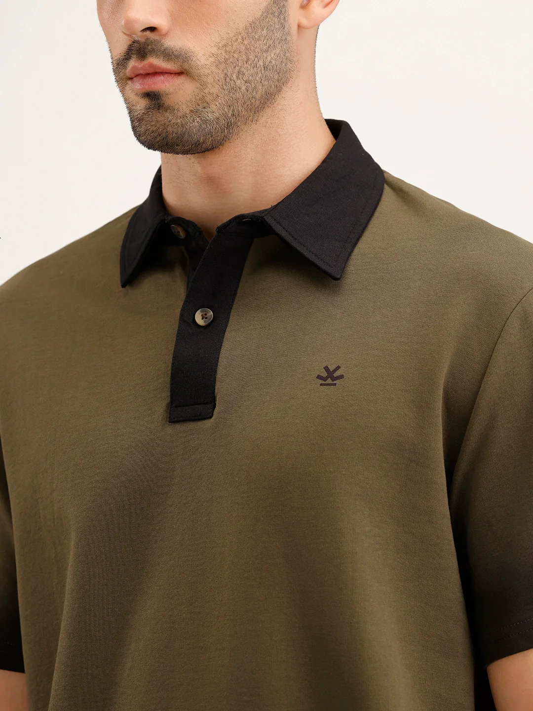 Comfort Fit Gradient Polo T-Shirt | Olive - Image 5