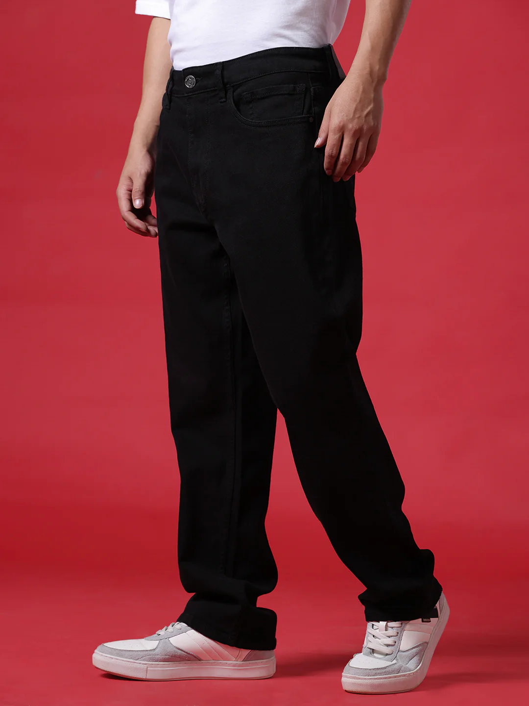 Medstone Black Anti-Fit Jeans - Image 4