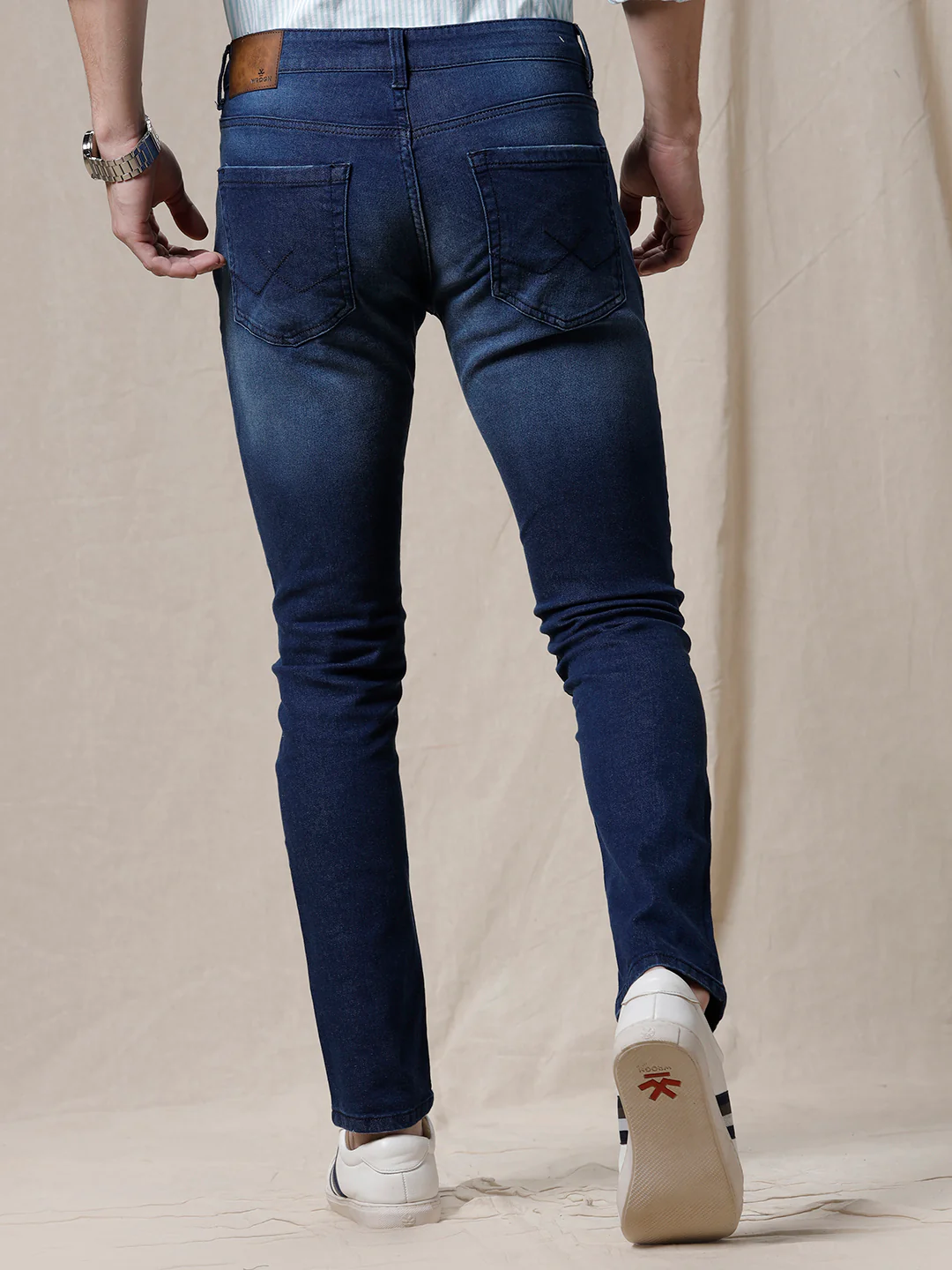 Medstone Blue Tapered Jeans - Image 3