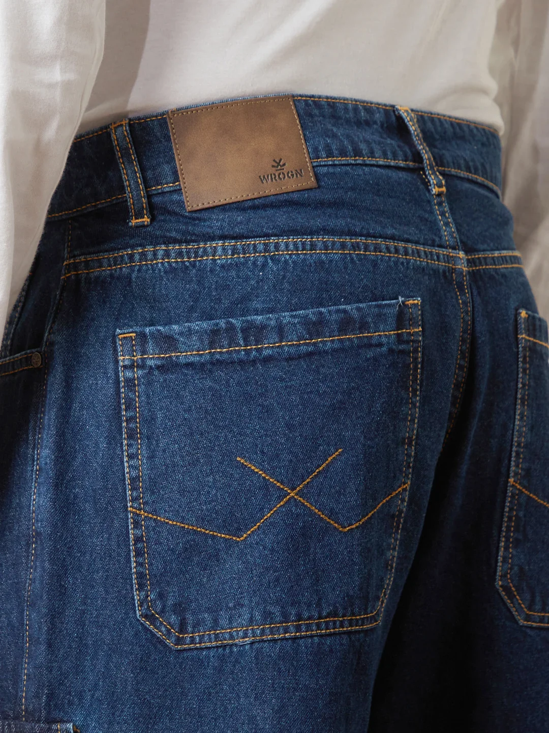 Loose Fit Utility Denim Cargo | Blue - Image 5