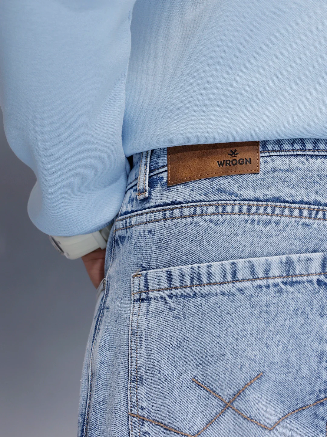 Men Casual Anti Fit Jeans With Tonal Embroidery | Super Stone - Image 5