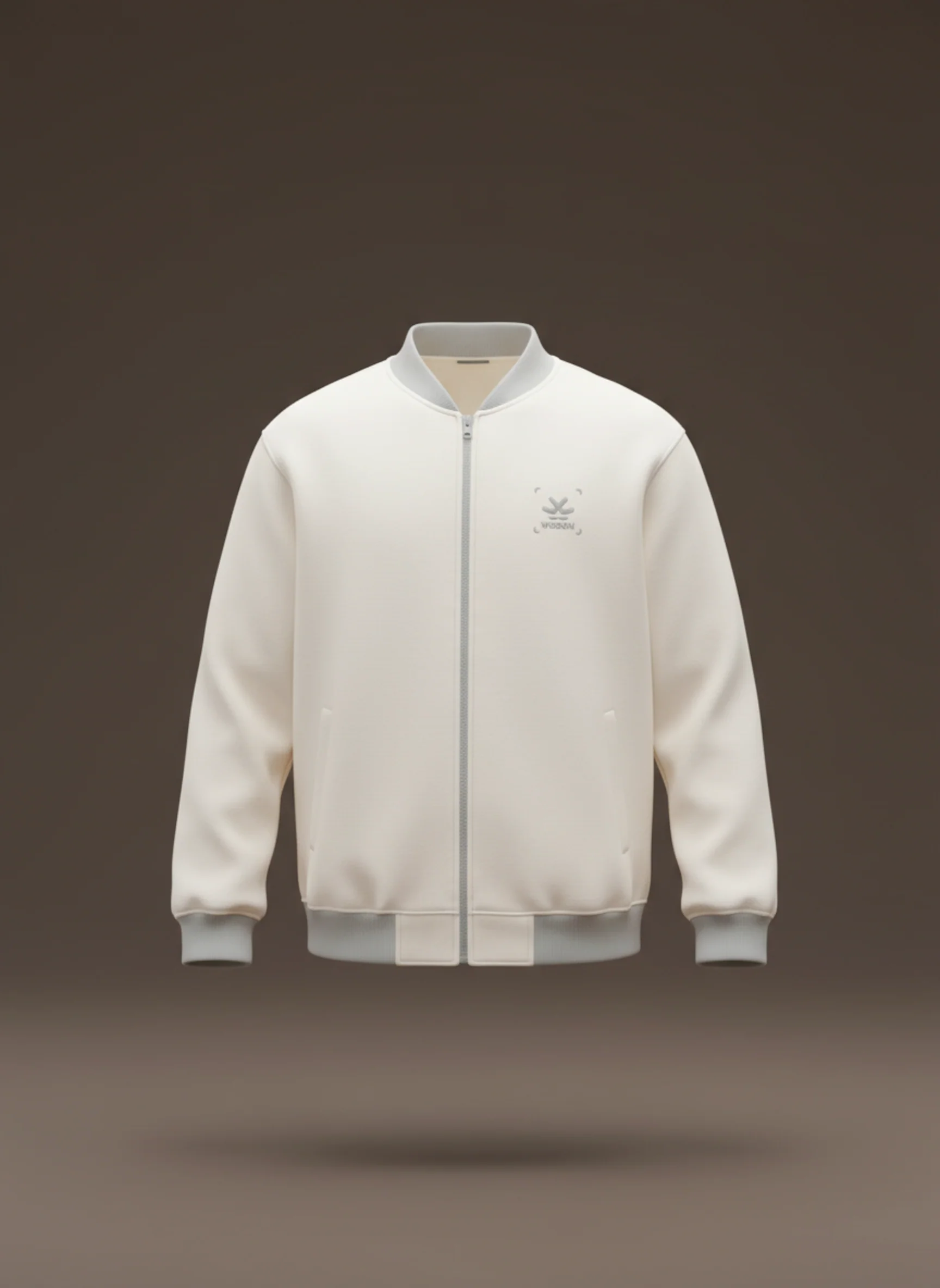 Men's Casual Zip-Up Jacket With Contrast Trim | Tapioca - Image 3