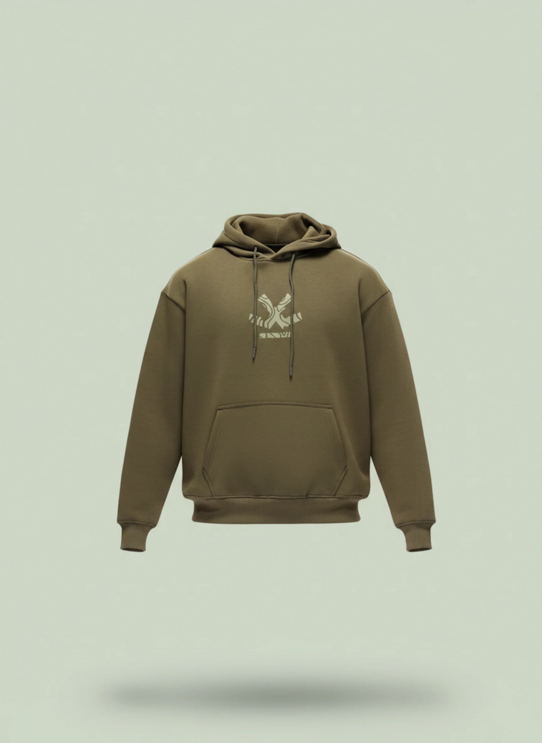 Men’s Olive Core Emblem Hoodie | Olive - Image 3