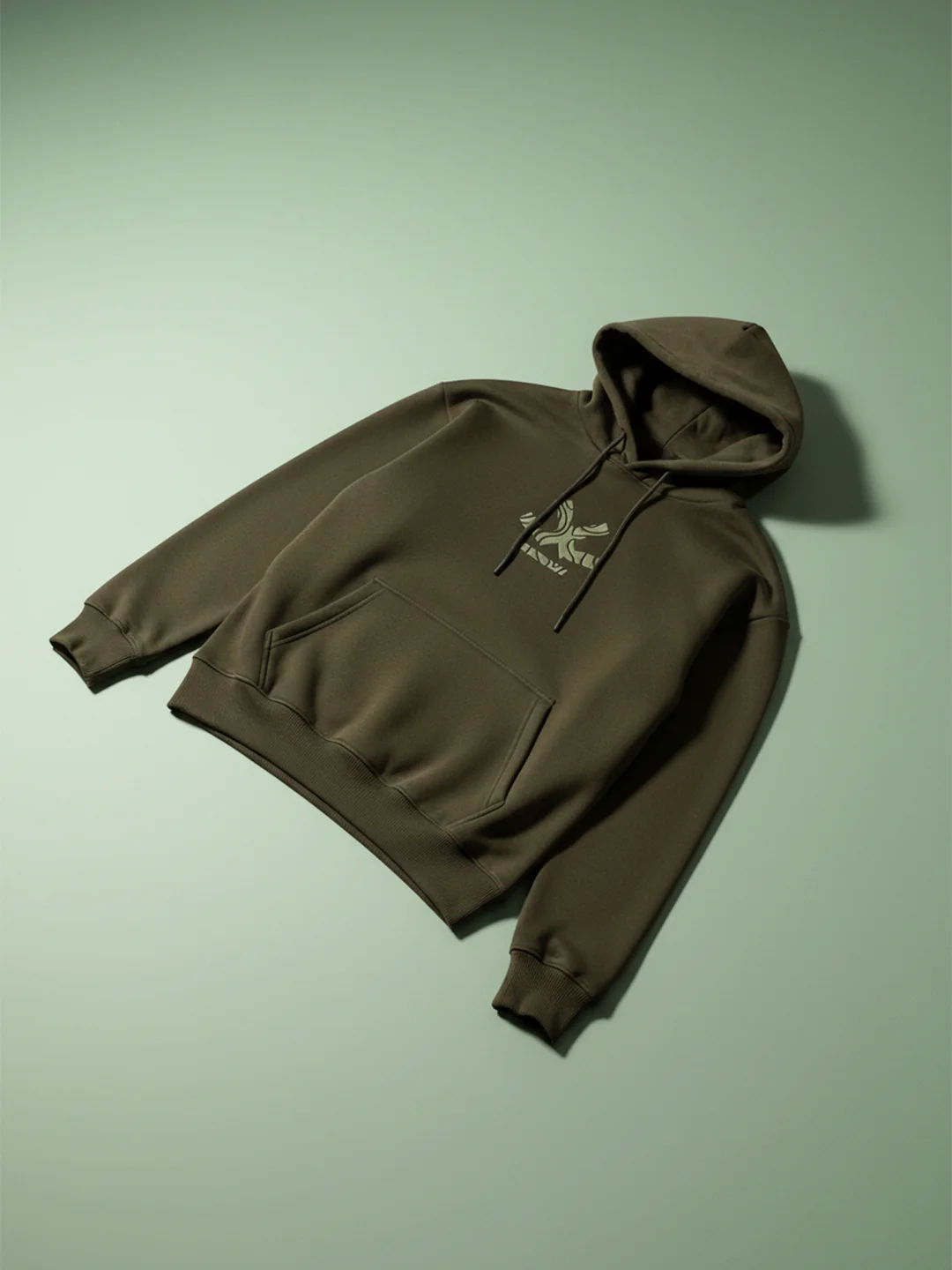 Men’s Olive Core Emblem Hoodie | Olive - Image 6