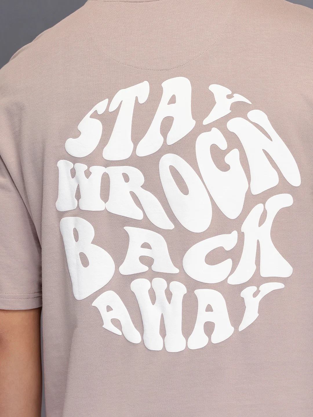 Men’s oversized graphic tee | Beige - Image 5