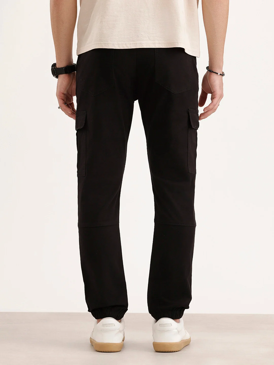 Jogger Fit Cargo Trouser | Black - Image 3