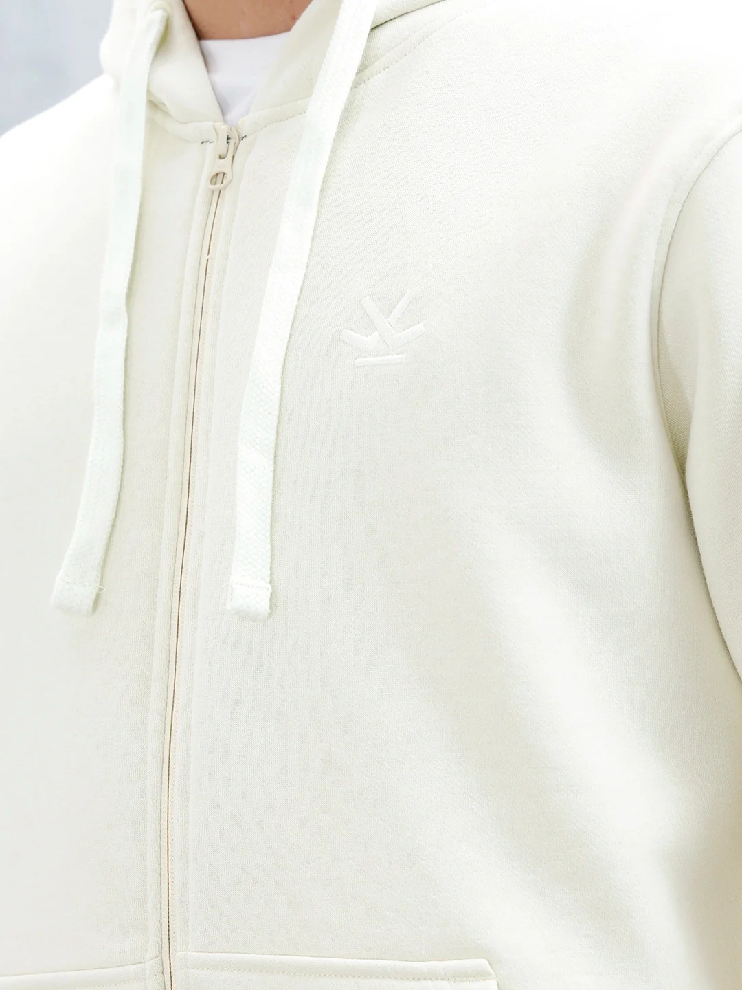 Men’s Solid Zip-Up Hoodie Sweatshirt | Aloe Wash - Image 7