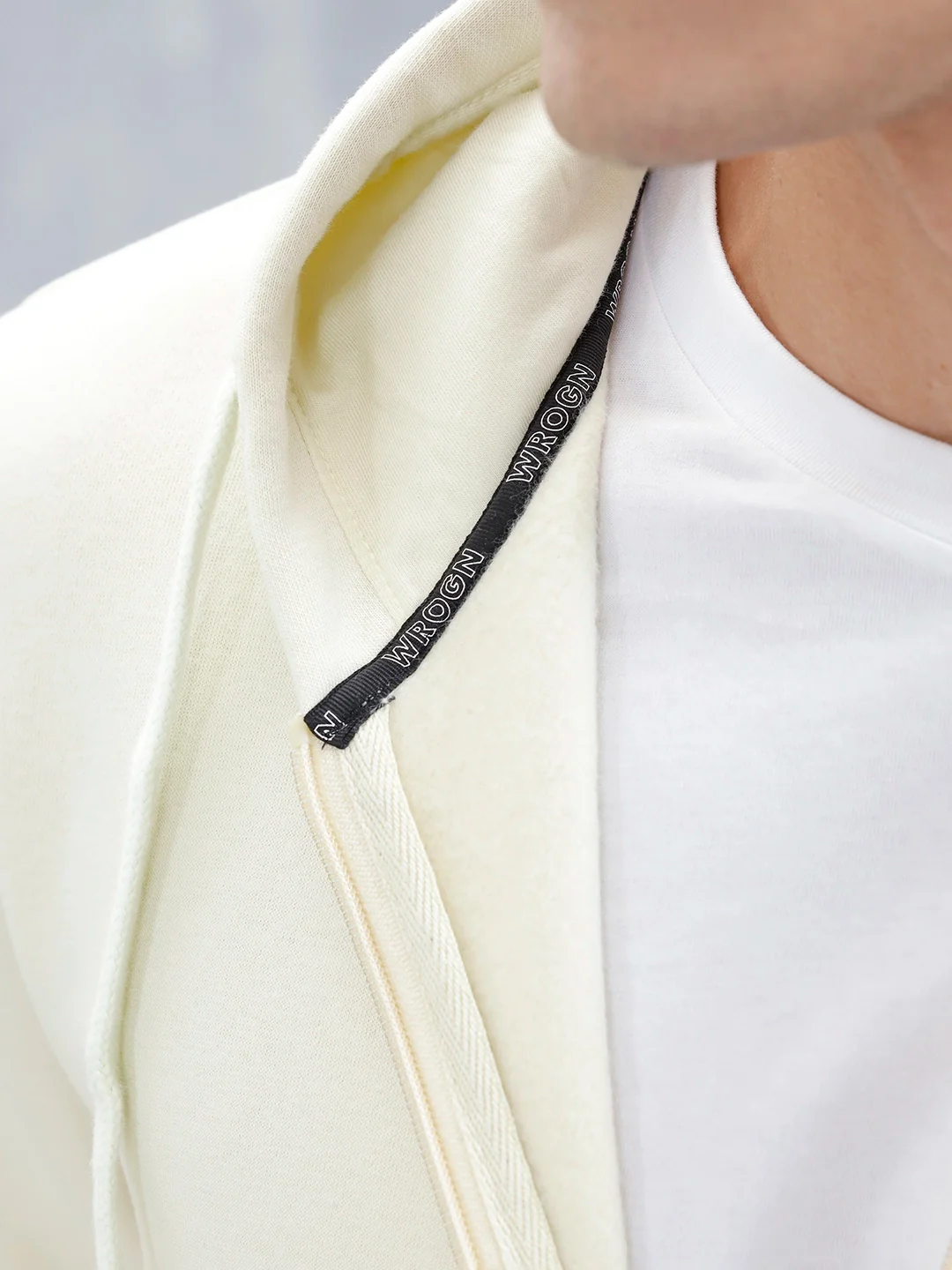 Men’s Solid Zip-Up Hoodie Sweatshirt | Aloe Wash - Image 9