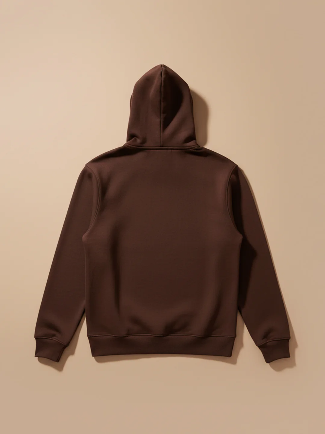 Men's Solid Zip-Up Hoodie Sweatshirt | Java - Image 6