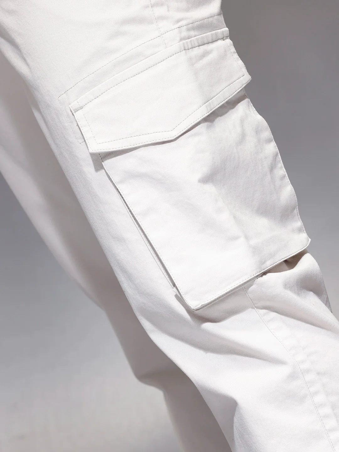 Men’s straight fit cargo trousers | Grey - Image 5