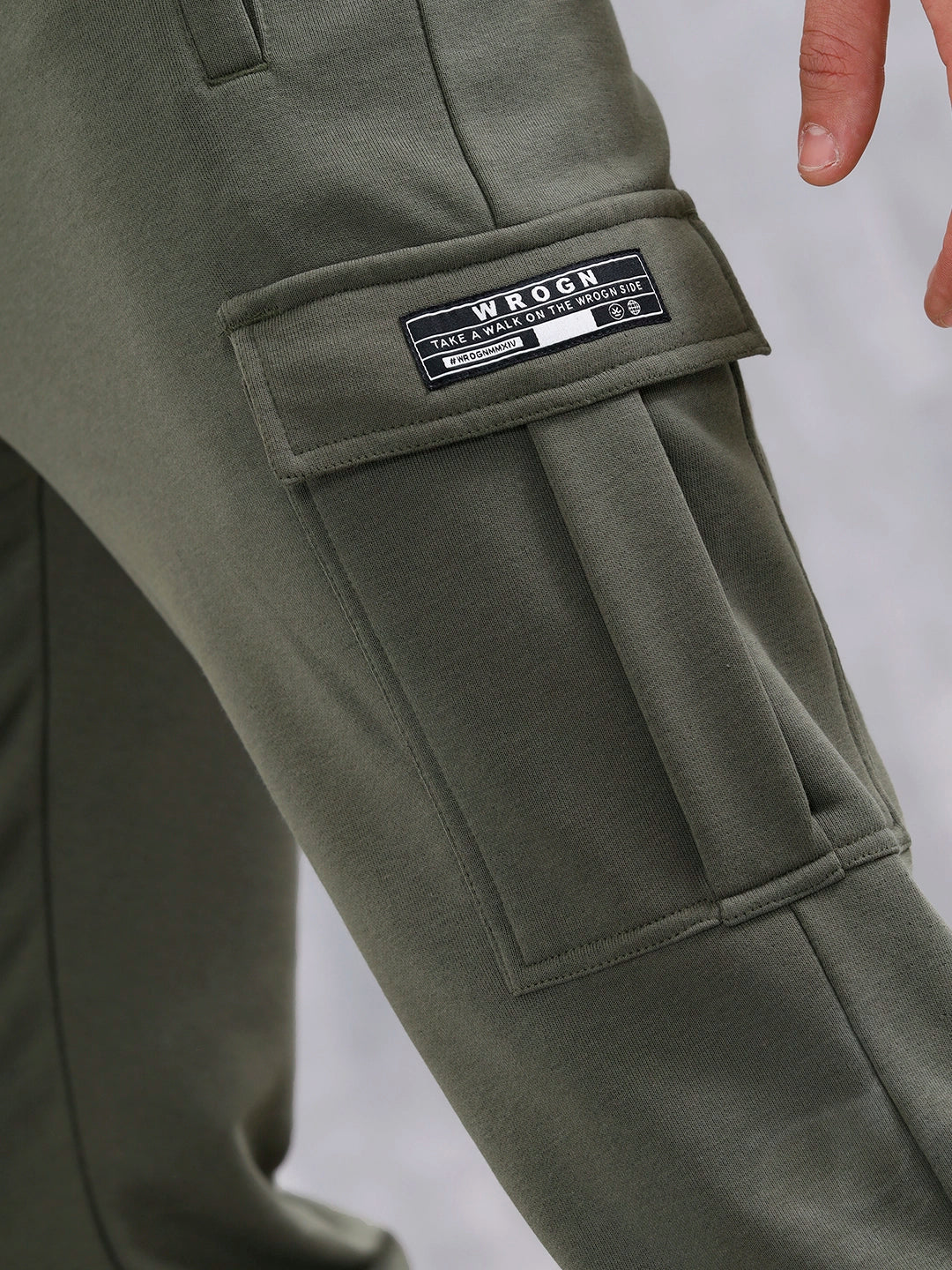 Men’s Straight Fit Knit Jogger With Pockets | Olive - Image 5