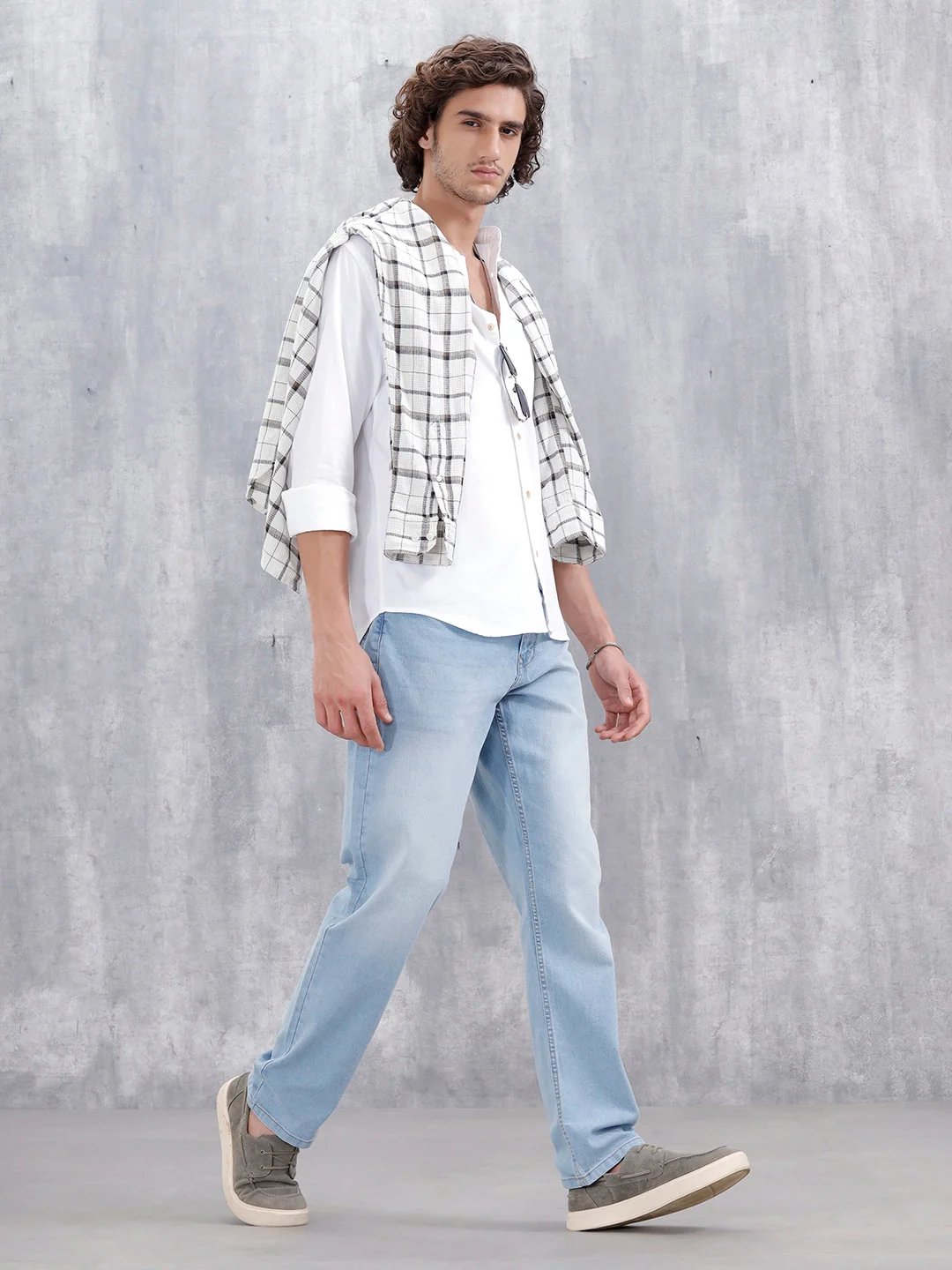 Men's Casual Anti Fit Jeans | Blue - Image 2