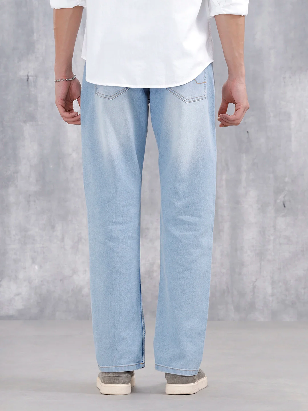 Men's Casual Anti Fit Jeans | Blue - Image 3