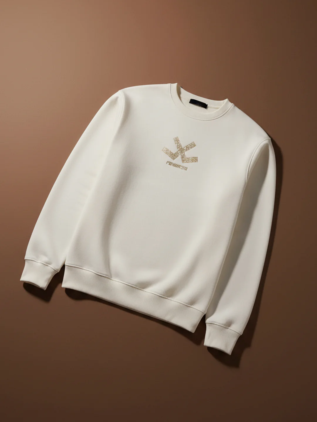 Men's Casual Branded Comfort Fit Sweatshirt  | Snow White - Image 6