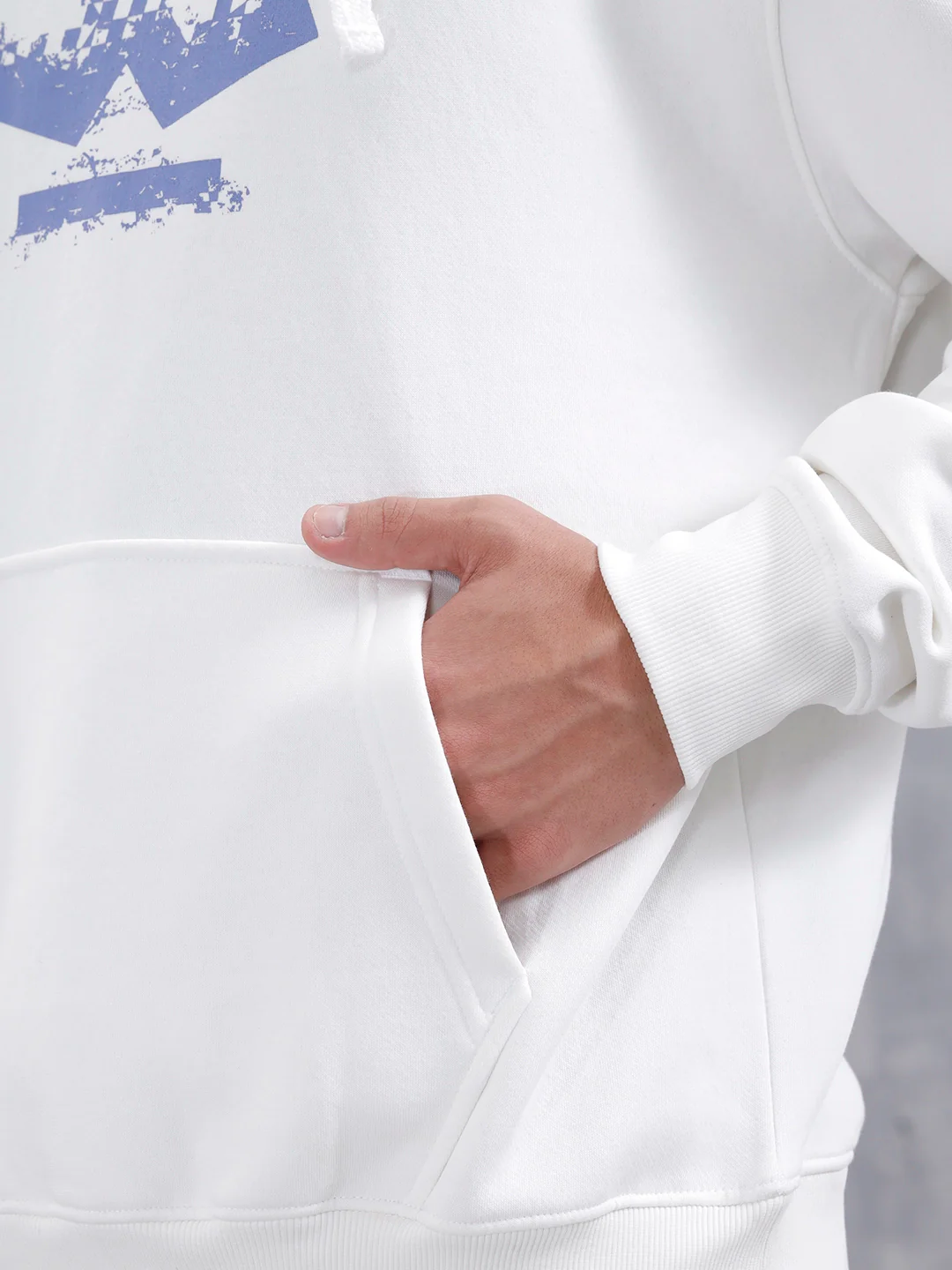 Men's Casual Branded Oversized Fit Sweatshirt | White - Image 12
