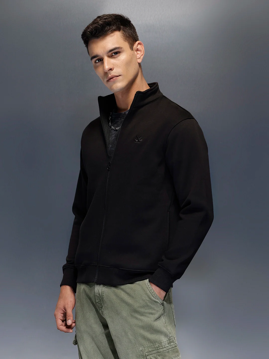 Men's casual comfort fit jacket | Black - Image 4