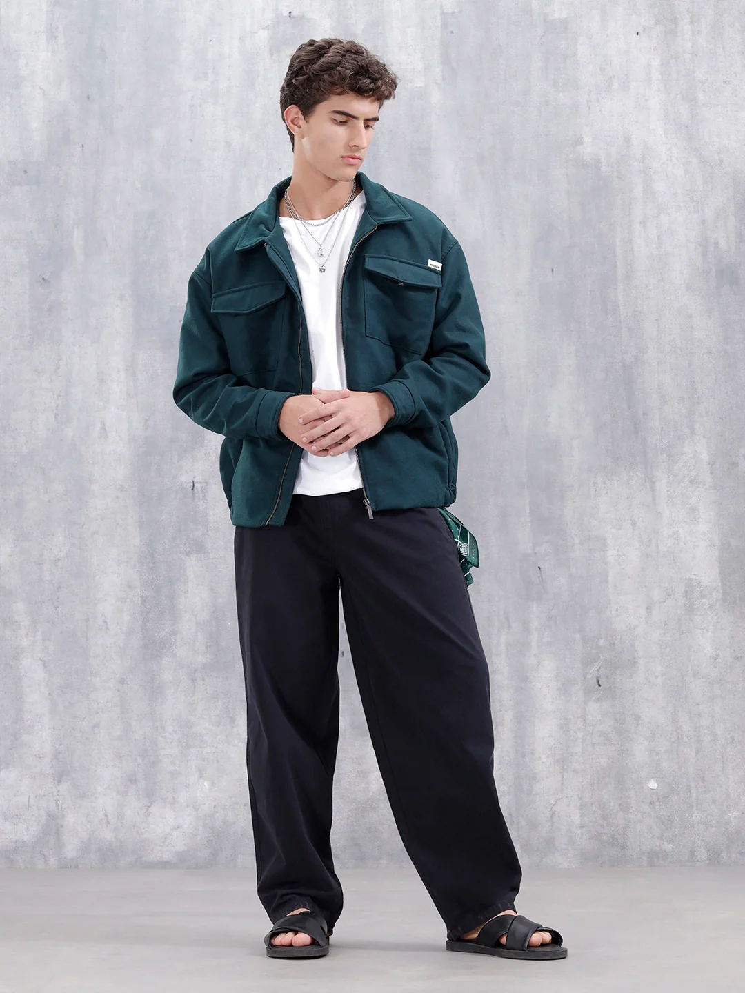 Men's Casual Loose Fit Trouser | Black - Image 2