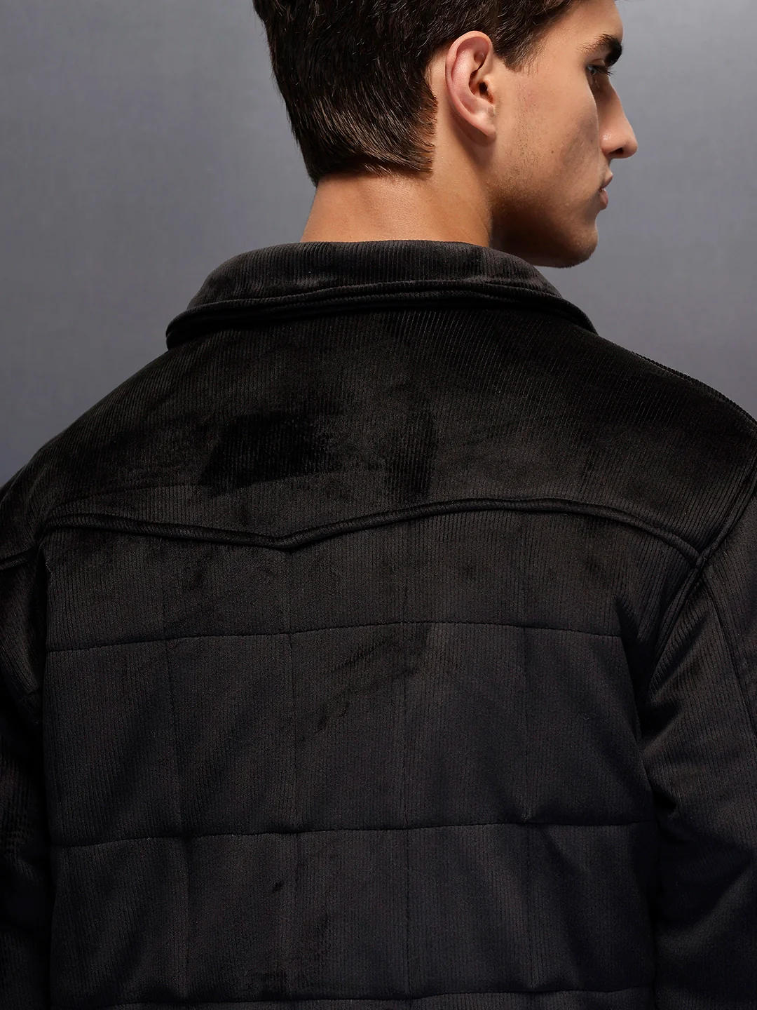 Men's Casual Oversized Jacket  | Black - Image 4