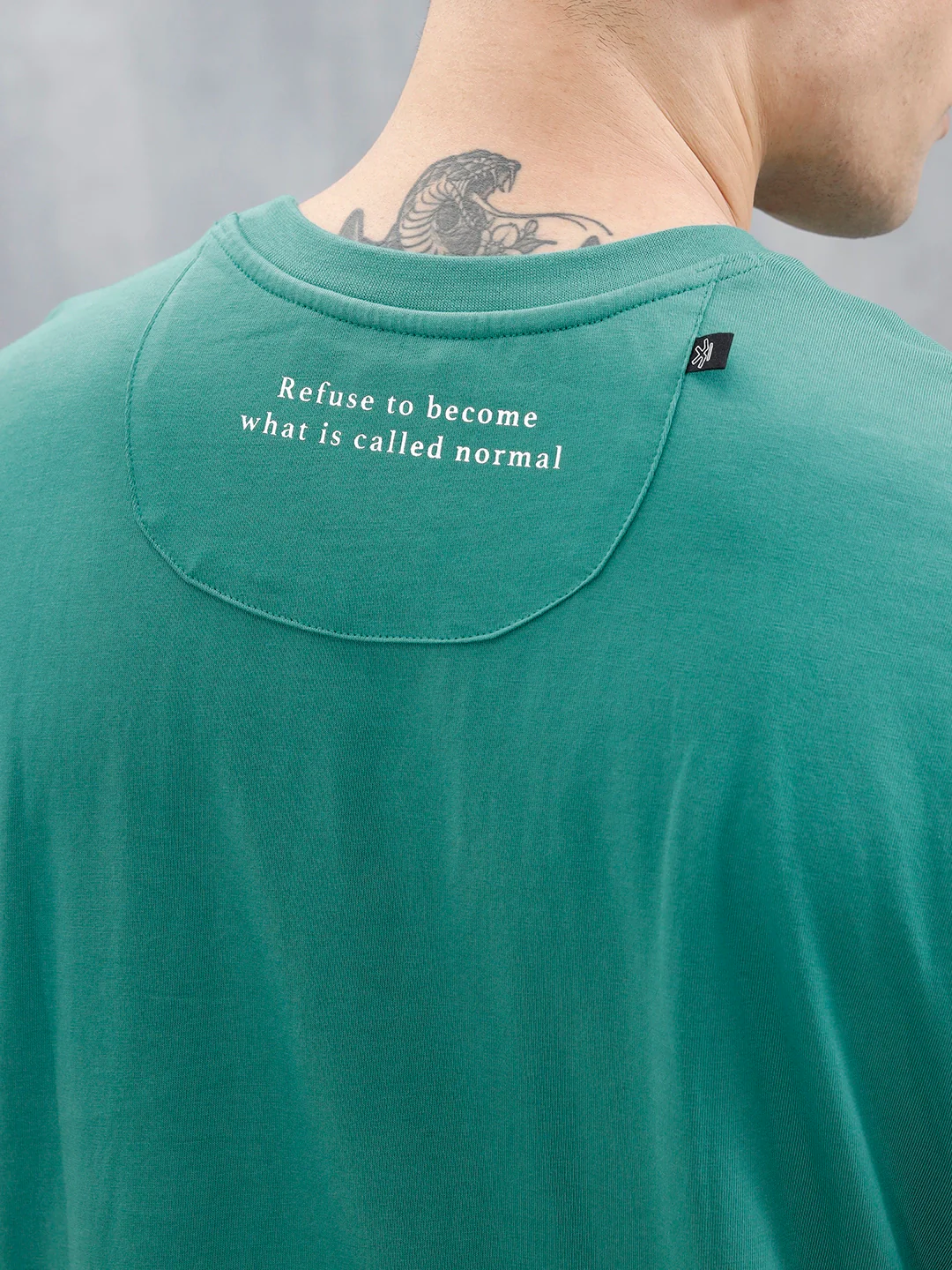 Men's Casual Printed Oversized T-Shirt | Green - Image 5