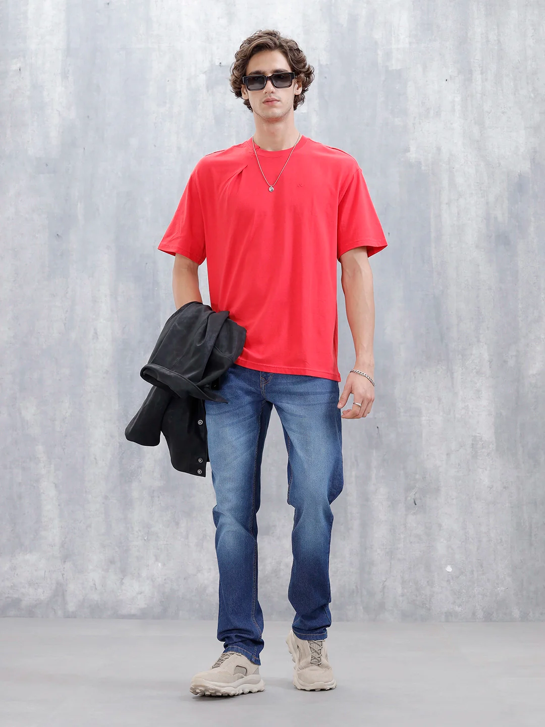 Men's Casual Regualar Fit Jeans | Dark Blue - Image 2
