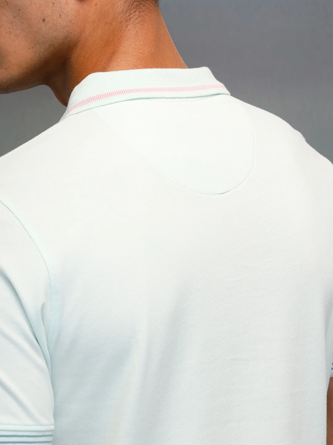 Men's Casual Regualr Fit Polo T-Shirt | Light Blue - Image 5