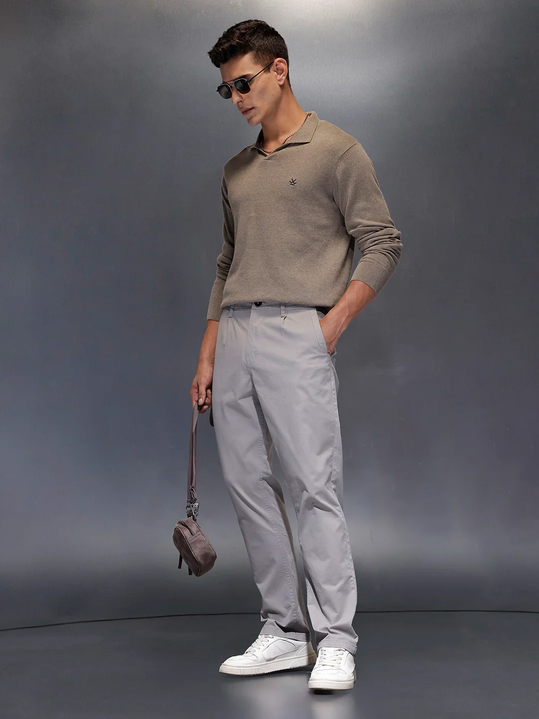 Men's casual relax fit trouser | Grey - Image 2
