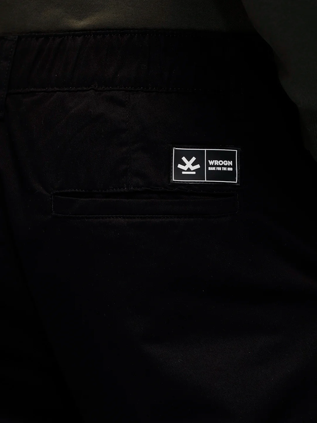 Men's casual relaxed cargo fit woven jogger | Black - Image 5