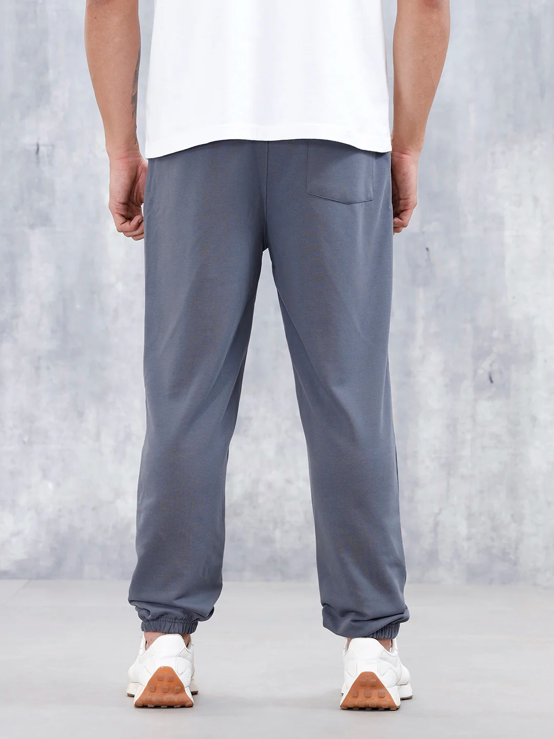 Men's Casual Relaxed Fit Knit Jogger | Dark Grey - Image 3