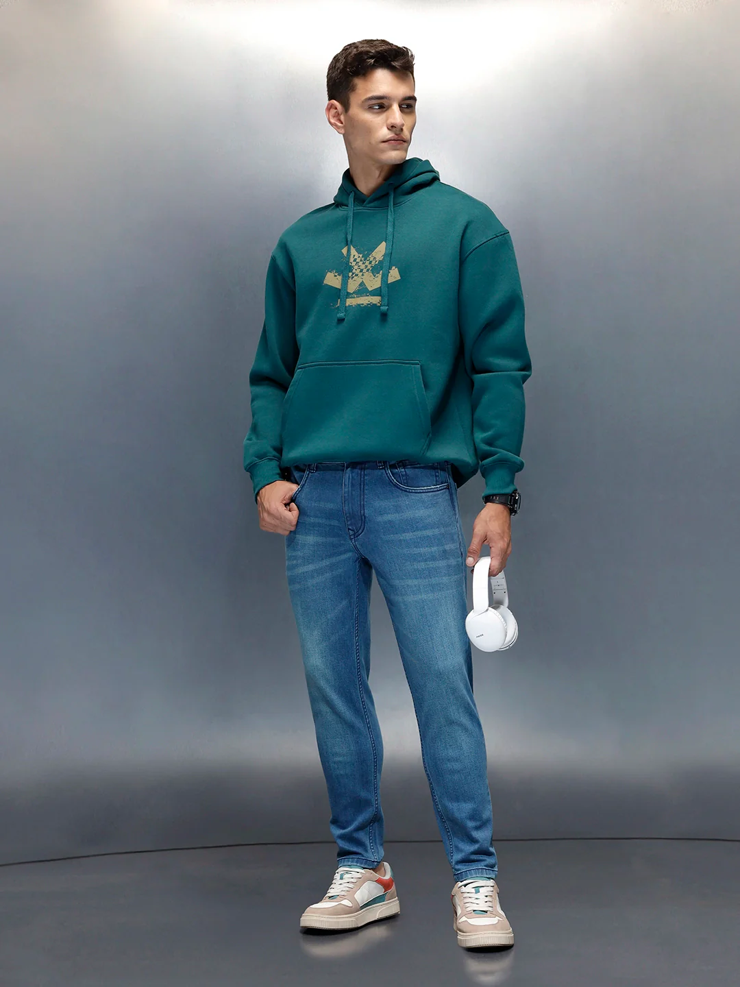 Men's Casual Skinny Crop Fit Jeans | Blue - Image 2