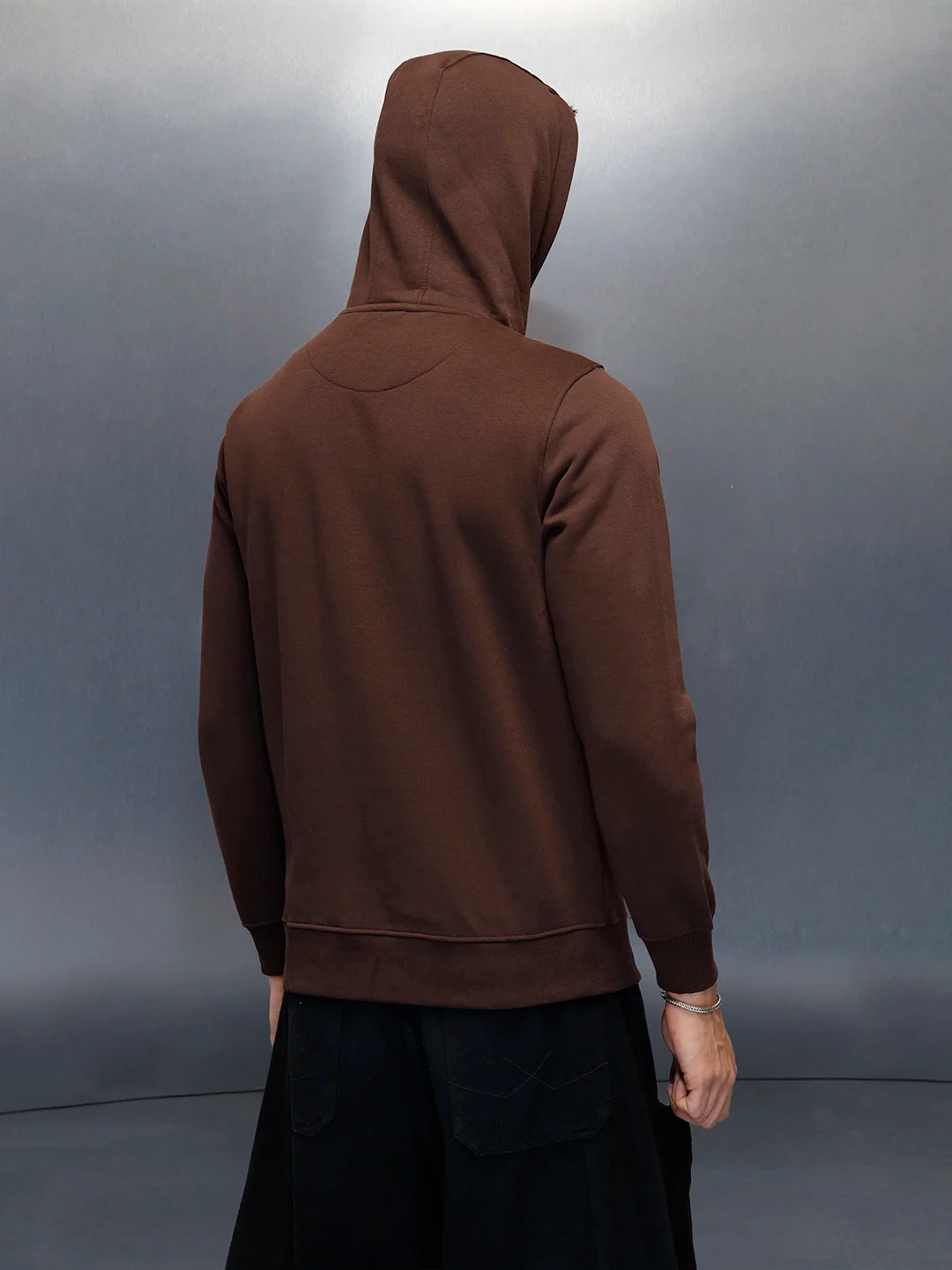 Men's Casual Slim Fit Hooded Sweatshirt | Green - Image 3