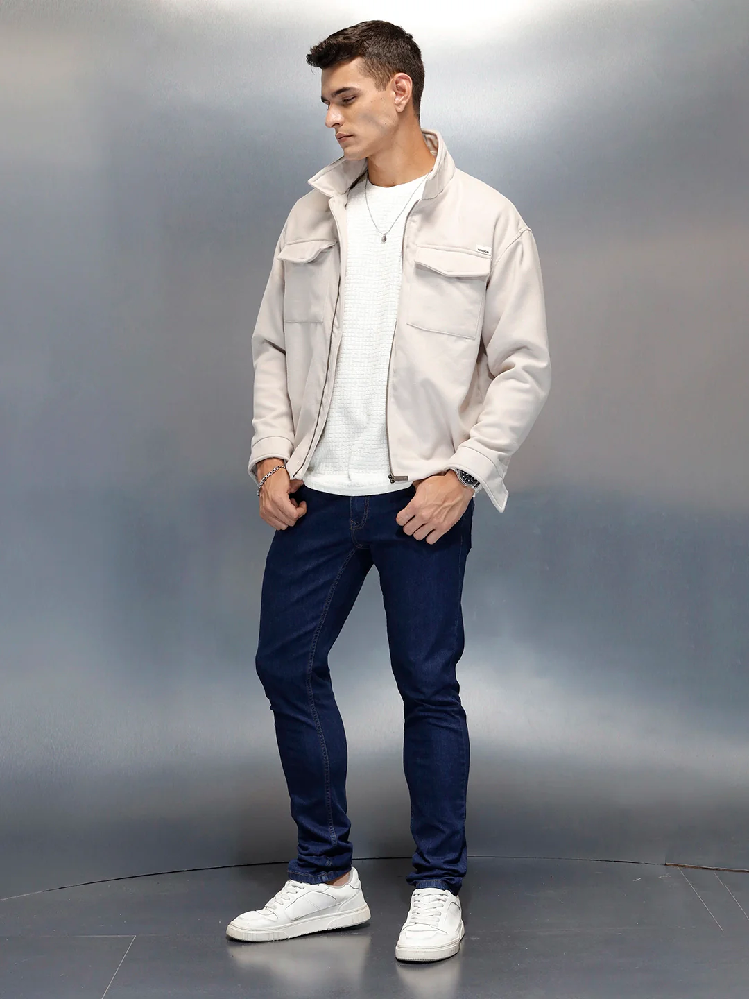 Men's Casual Slim Fit Jeans | Blue - Image 2