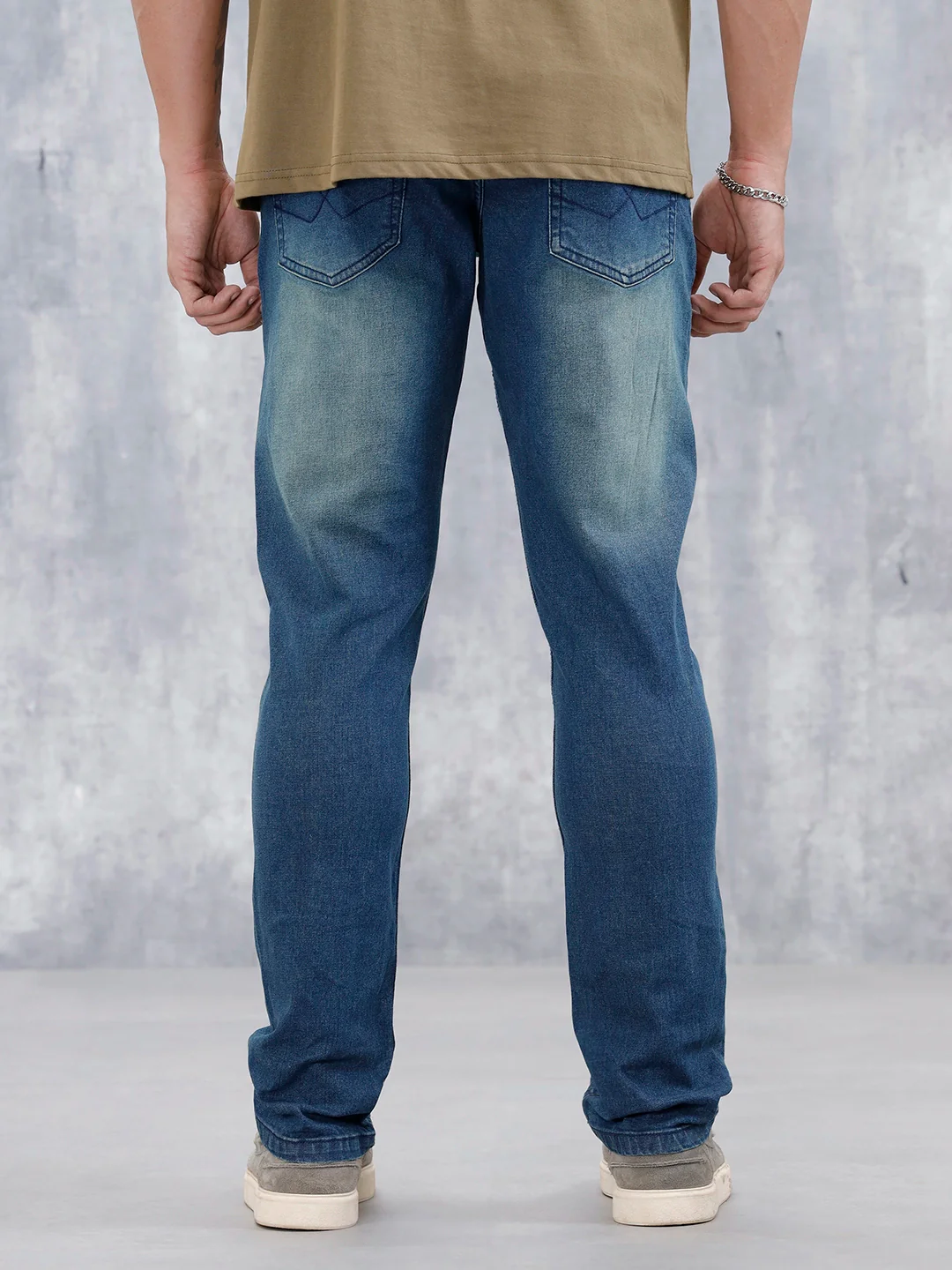 Men's Casual Slim Fit Jeans | Dark Stone - Image 3