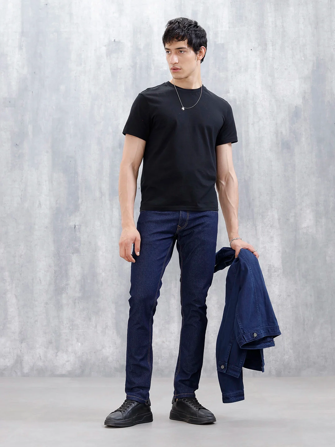 Men's Casual Slim Fit Jeans | Dark Stone - Image 2
