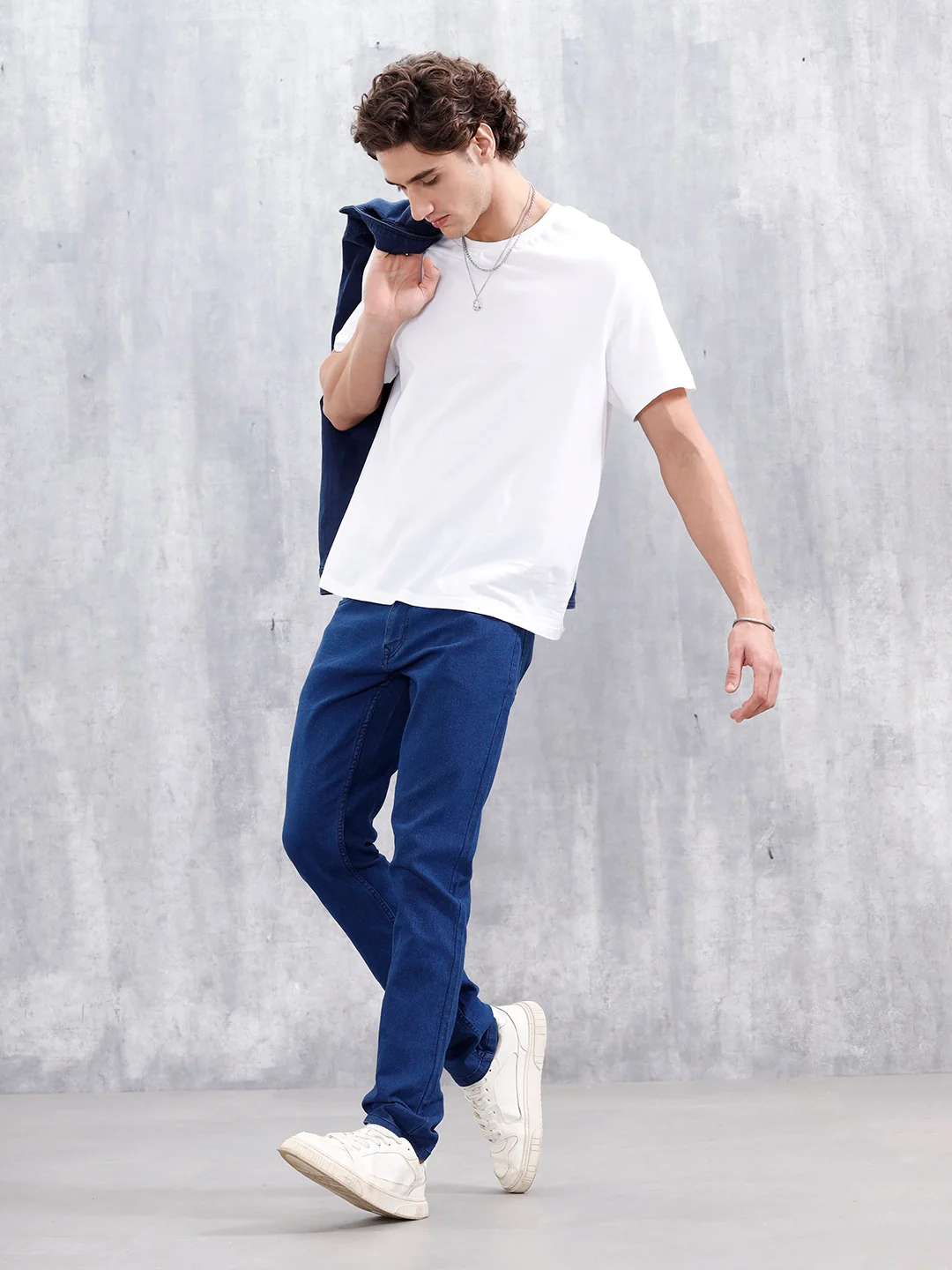 Men's Casual Slim Fit Jeans | Dark Stone - Image 2