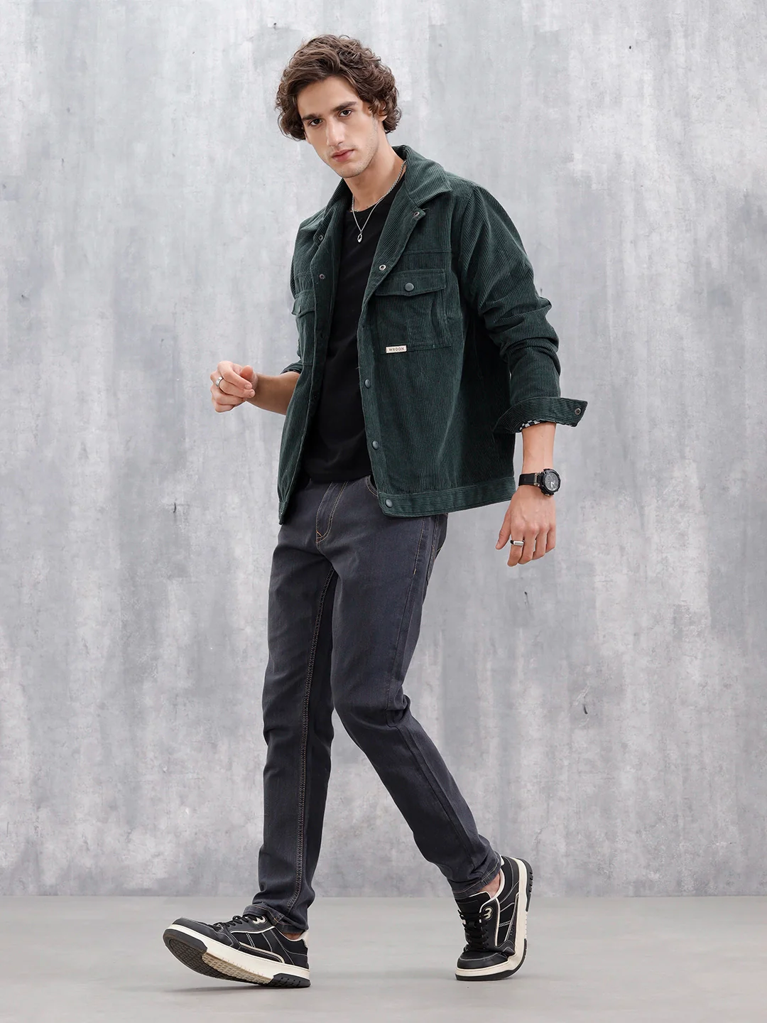 Men's Casual Slim Fit Jeans | Grey - Image 2