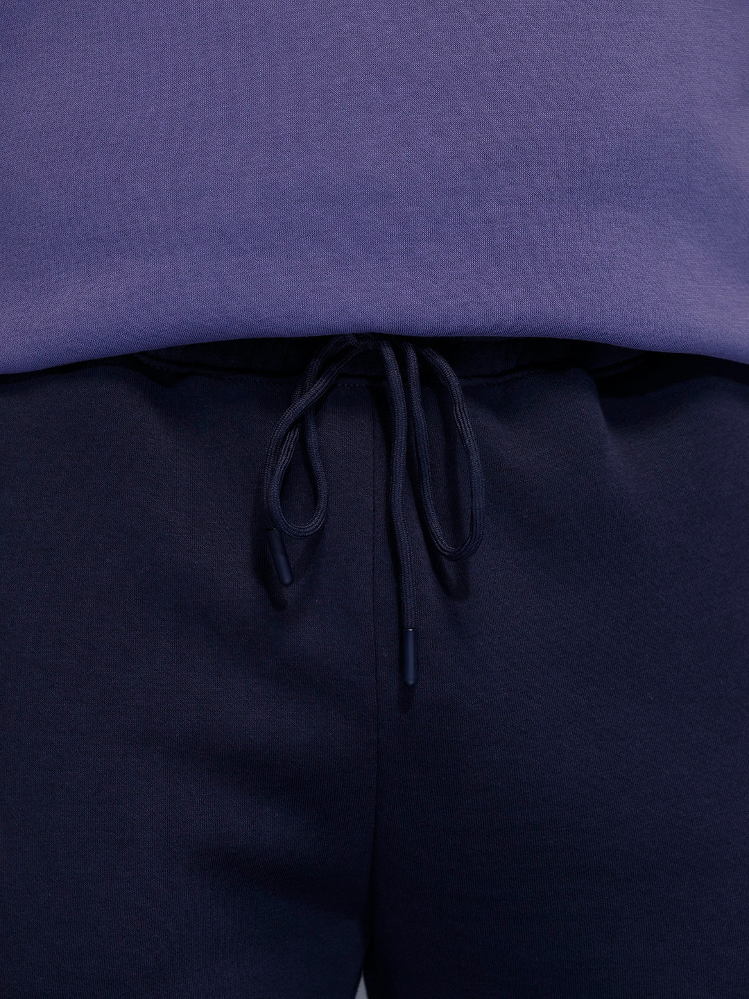 Men's casual slim fit jogger with placement graphic print | Navy Blue - Image 5