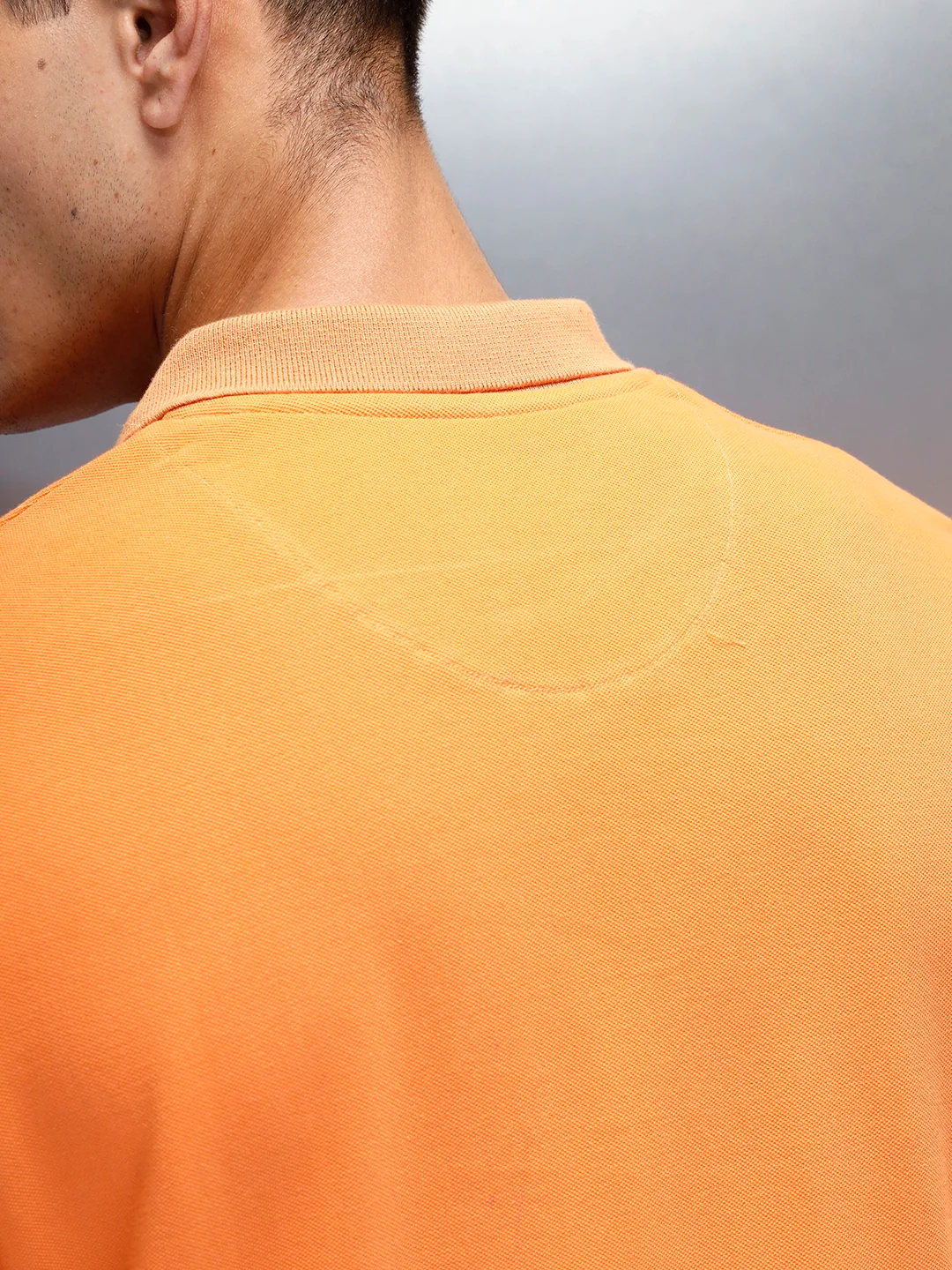 Men's Casual Slim Fit Polo T-Shirt | Orange - Image 5