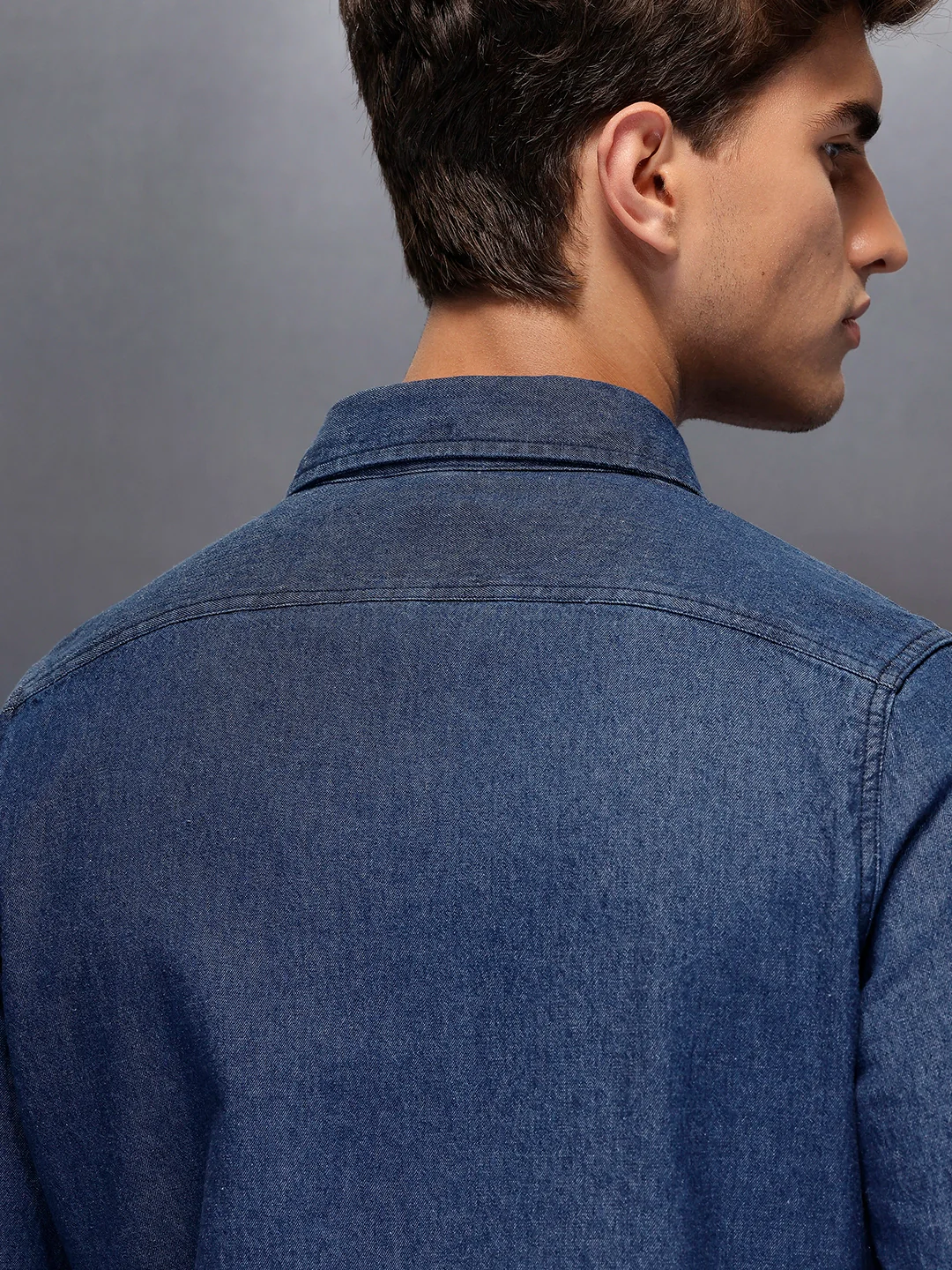 Men's Casual Slim Fit Shirt  | Blue - Image 5