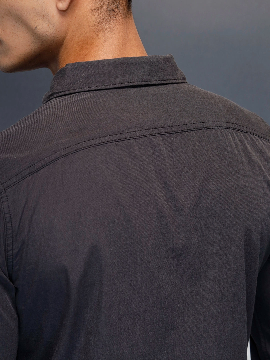 Men's Casual Slim Fit Shirt | Grey - Image 5