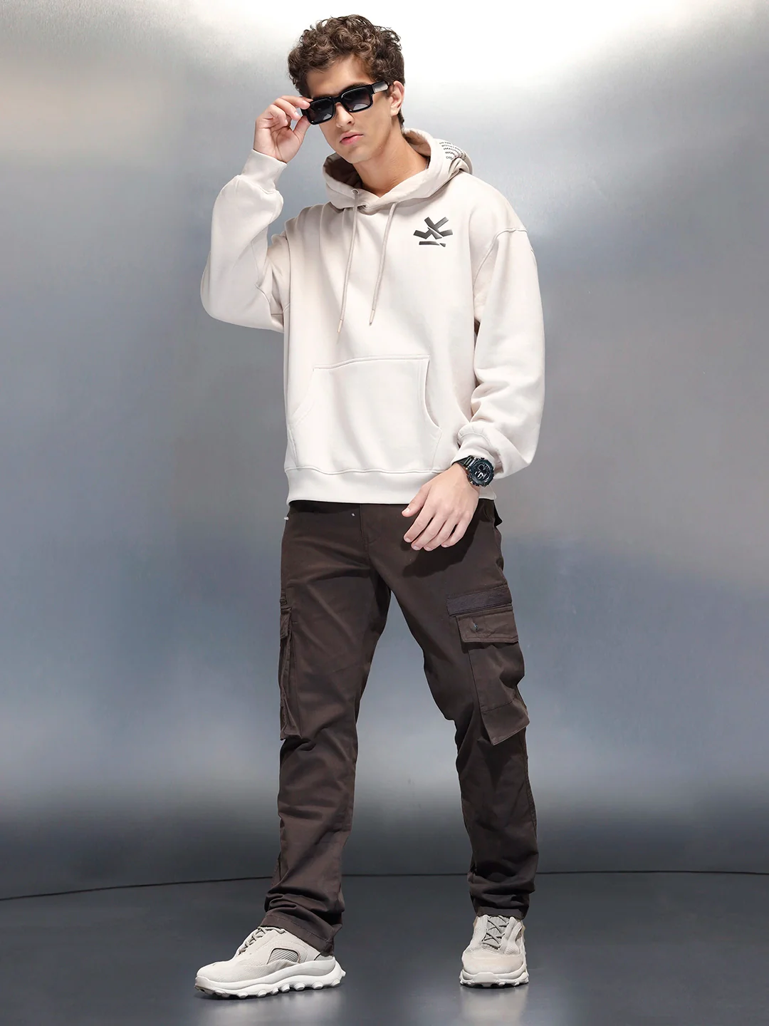 Men's Casual Straight Fit Cargo Trousers | Rust - Image 2