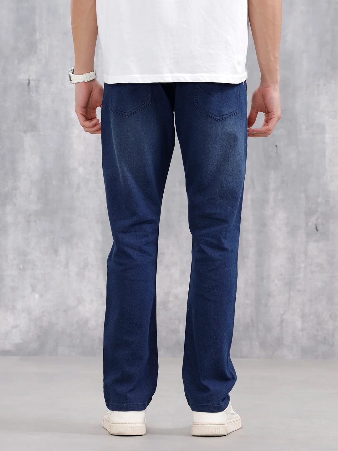 Men's Casual Straight Fit Jeans | Dark Stone - Image 3