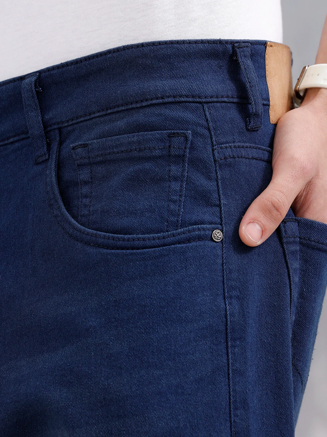 Men's Casual Straight Fit Jeans | Dark Stone - Image 5