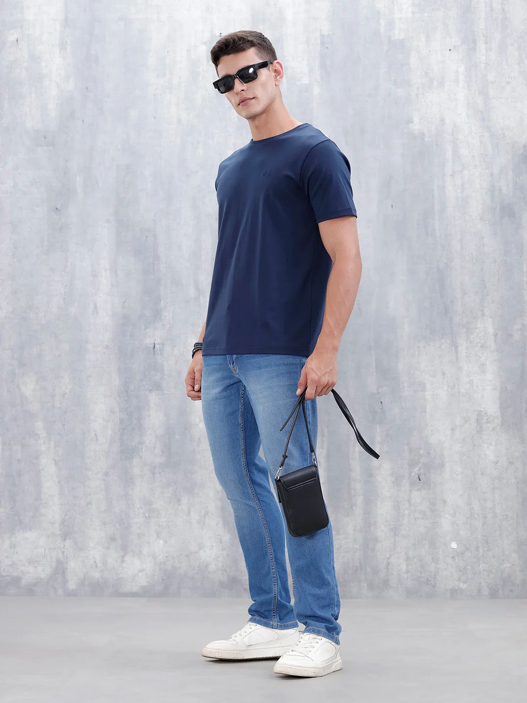 Men's Casual Straight Fit Jeans | Med Stone - Image 2