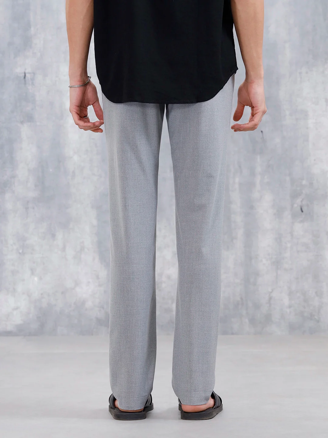 Men's Causla Slim Fit Trousers | Grey - Image 3