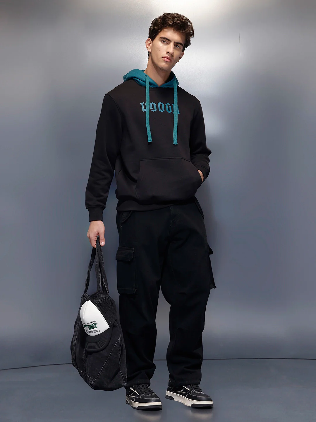 Men's Comfort Fit Hoodie   |  Black - Image 2