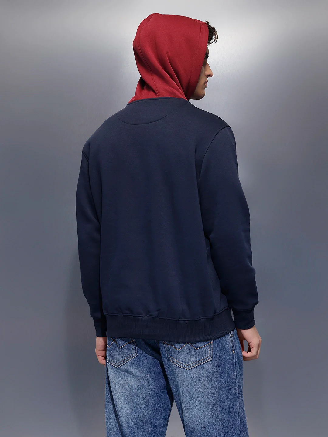 Men's Comfort Fit Hoodie   |  Navy Blue - Image 3