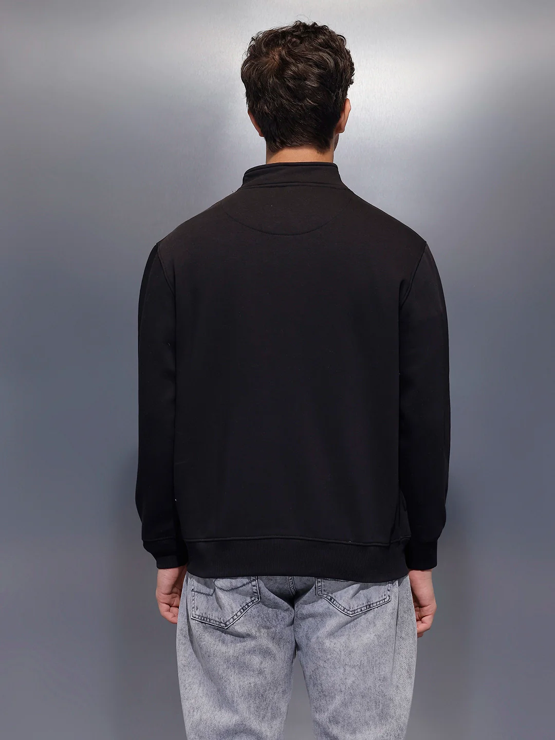 Men's Comfort Fit Sweatshirt   |  Black - Image 3