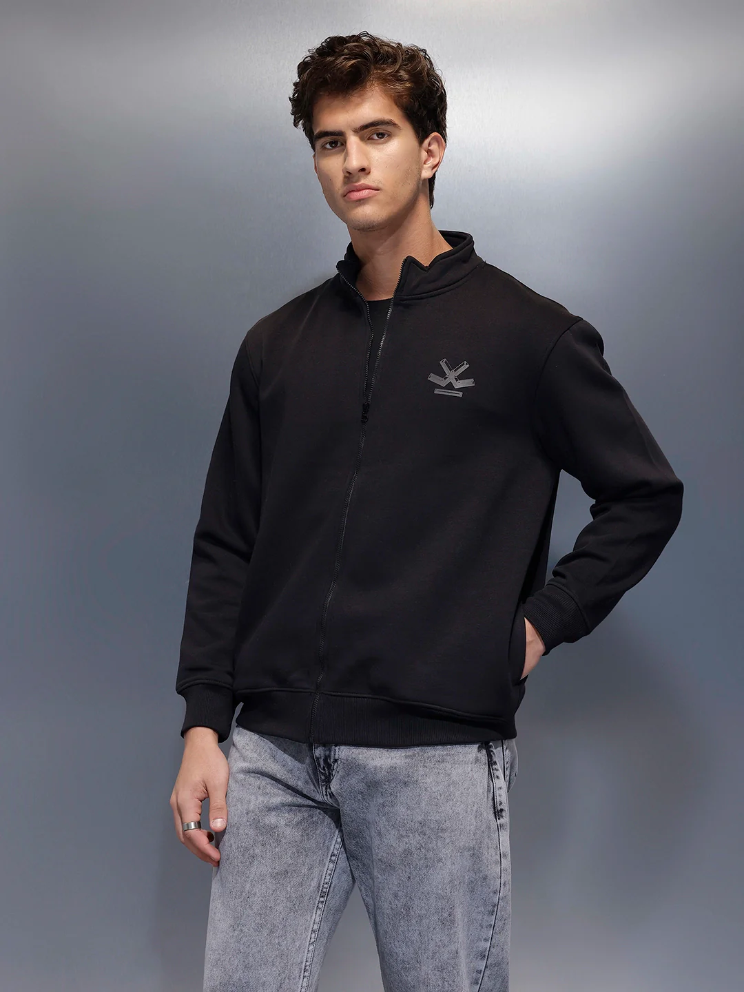 Men's Comfort Fit Sweatshirt   |  Black - Image 4